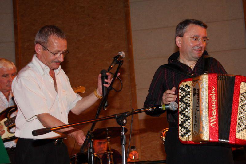 Jean CLAUDE LABOUCHET, Michel MERLIN &#38; Daniel DUMONTEL (Bingo) à la batterie.